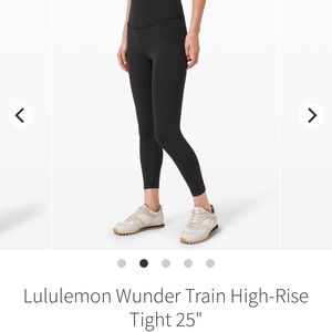 Lululemon Wonder Train Athletic Leggings size 2